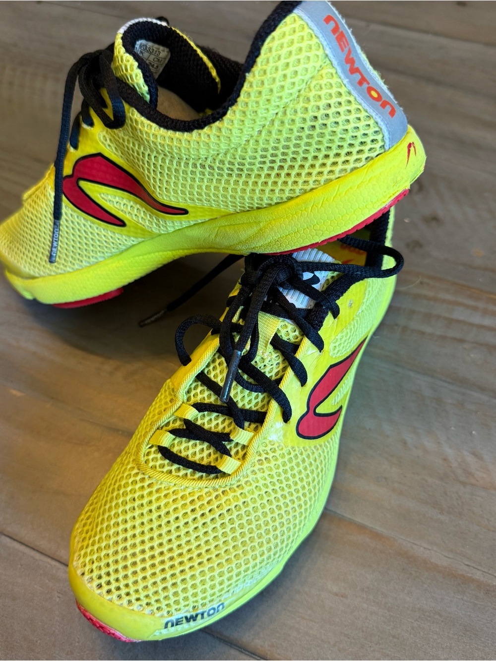 Newton Running Performance Neon Yellow Mesh Running Shoe super-lightweight